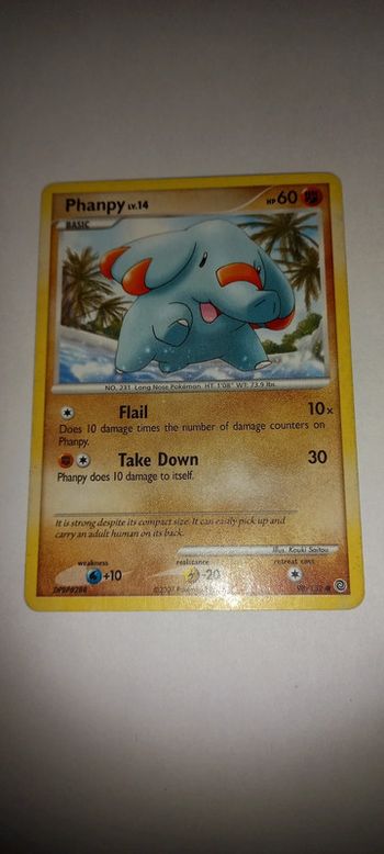 Carte pokémon phanpy