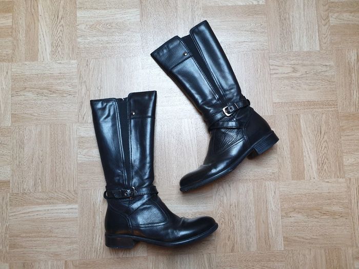 Bottes en cuir noires André pointure 38