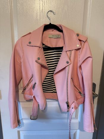 Veste perfecto rose Zara Basic – Taille S
