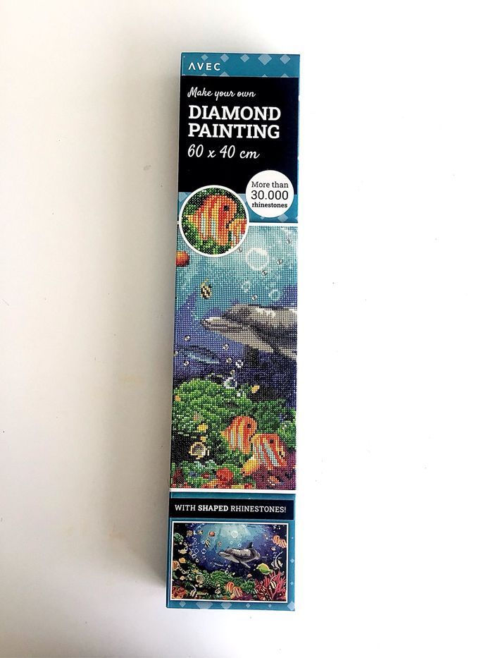 Painting diamant poissons fonds marins