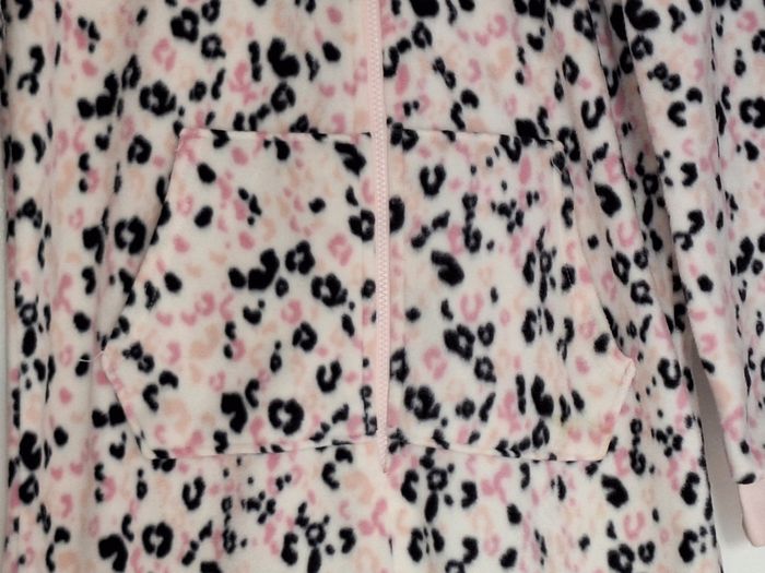 Combinaison imprimée à capuche en pilou - photo numéro 3