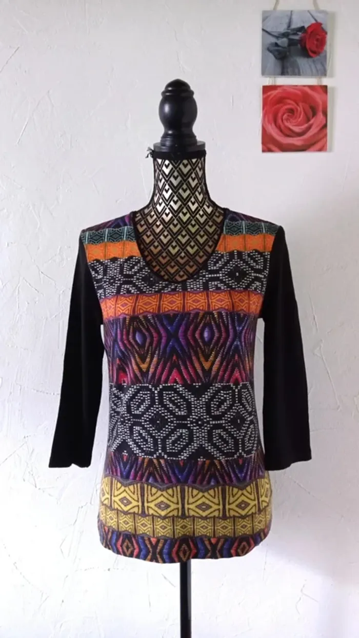 🌸Blouse manches 3/4 , Christine Laure, Taille 36