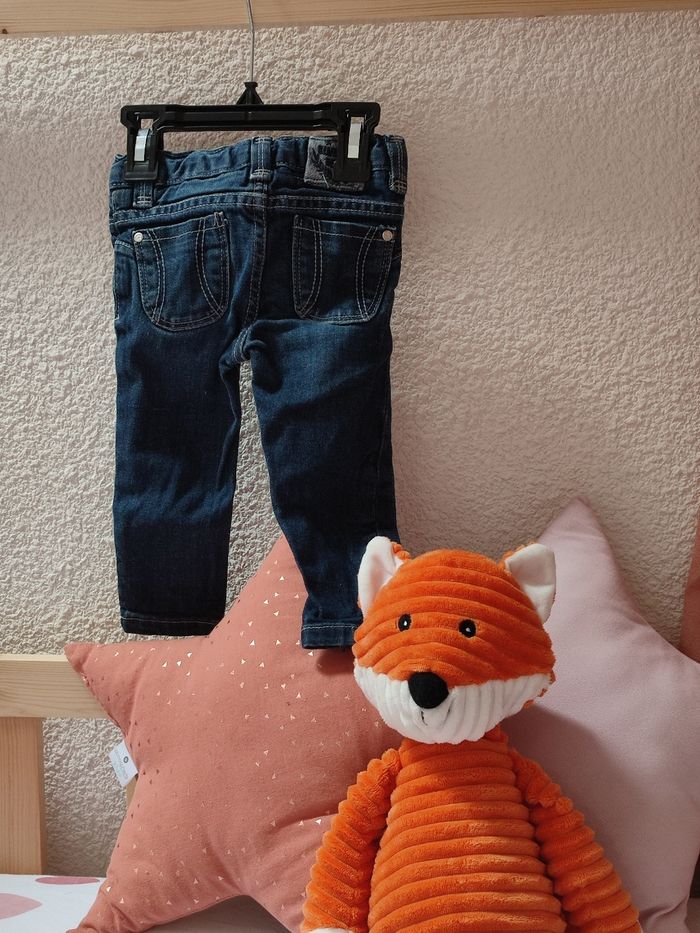 Pantalon en jean - 12 mois - Très bon état - Kimbaloo - photo numéro 3