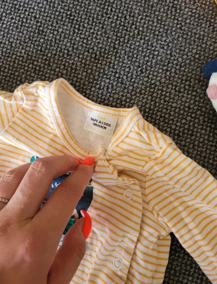 Pyjama léger garçon 3 mois TAO - photo numéro 5