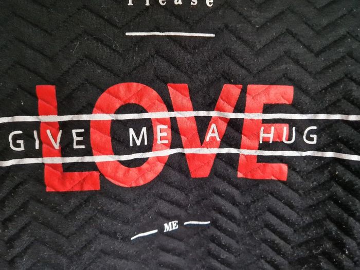 Sweat femme mim noir love XL - photo numéro 2