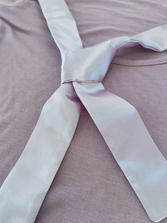 T-shirts  mauve et noir - photo numéro 2