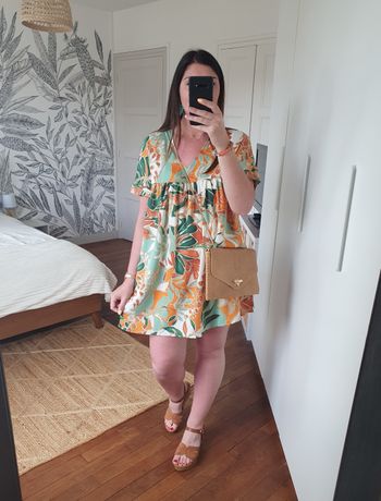 Combi-robe fluide tropicale Mexico Taille S/M