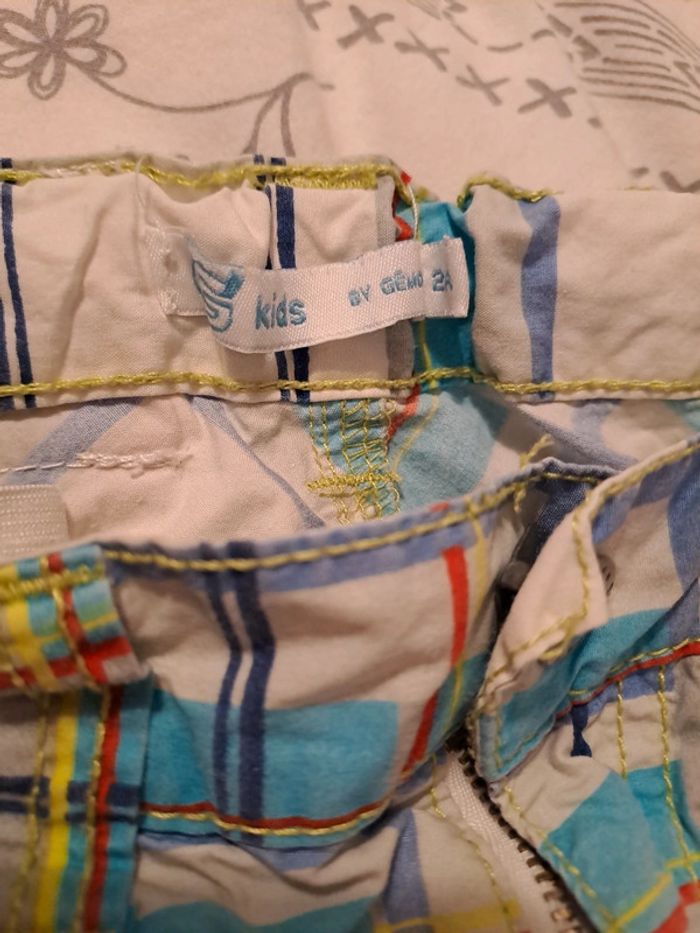 Gemo bermuda carreaux taille 2 ans - photo numéro 4
