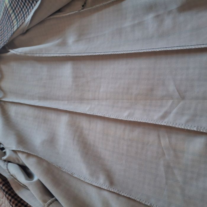 Veste longue femme à carreaux avec ceinture - Taille S - photo numéro 8
