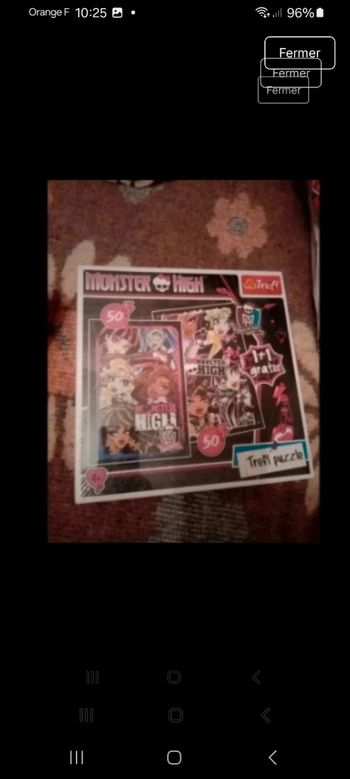 Puzzle neuf monster high
