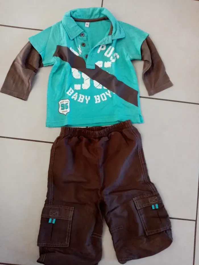 Ensemble pantalon et polos manches longues