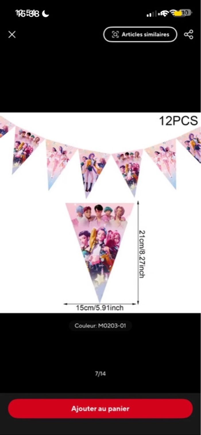 Bannière fanion KPop  Neuve - photo numéro 3