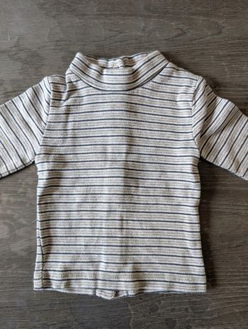 T-shirt manches longues rayé