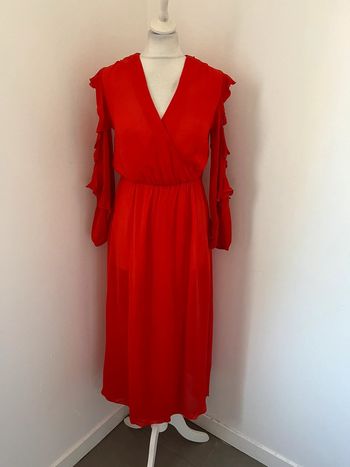 Robe longue rouge Maje S