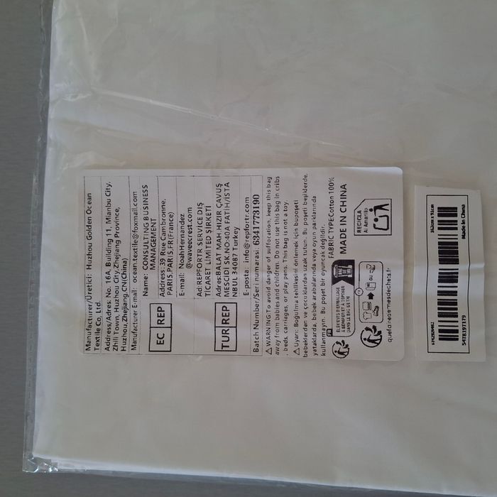 Tissu 100% coton prédécoupé - Neuf avec emballage d'origine - photo numéro 2