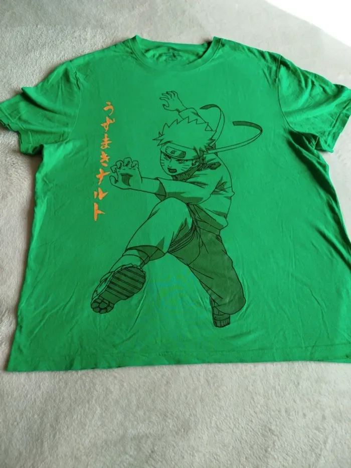 T-shirt Naruto Primark vert taille M - photo numéro 2