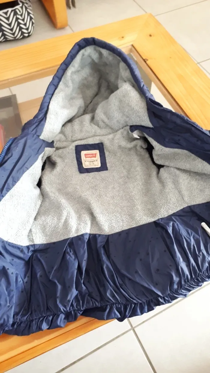 Blouson doudoune manteau levi's 12mois - photo numéro 3
