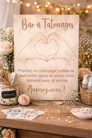 Affiche bar  a tatouages 
