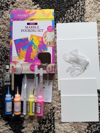 Kit peinture à marbrure 