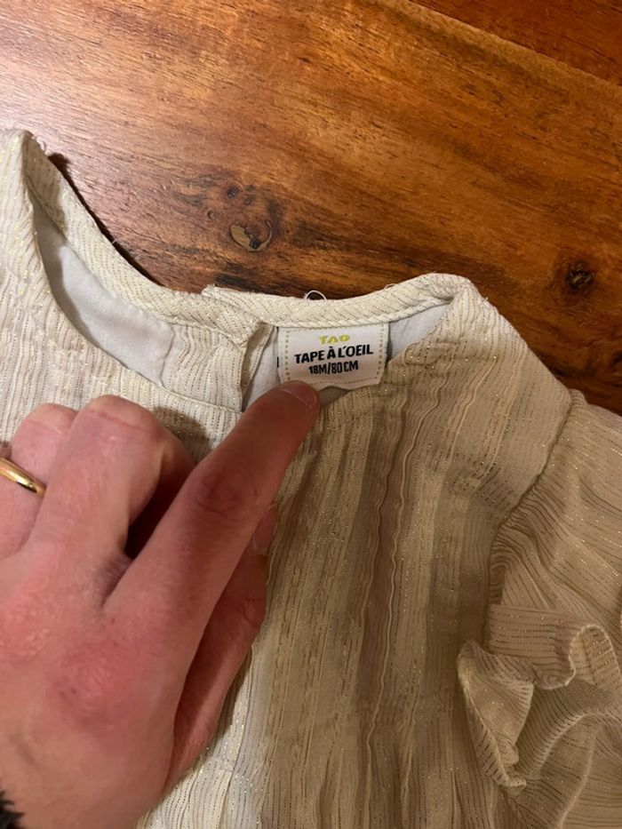 Blouse tape à l’œil 18 mois fille - photo numéro 4