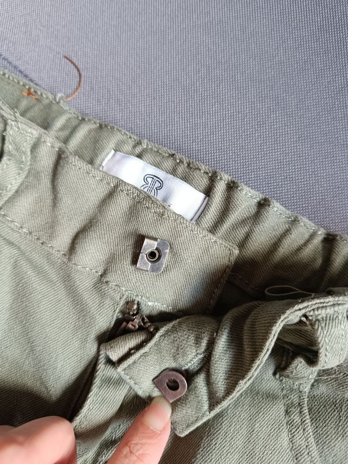 Short en jean kaki 🎮 Taille 10 ans - photo numéro 3