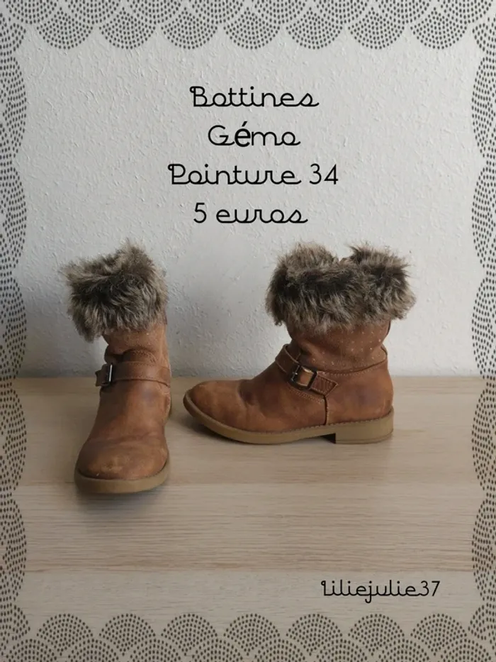 Bottines Gémo pointure 34
