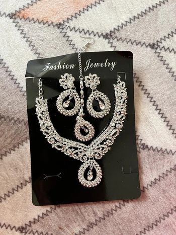 Ensemble parure argenté