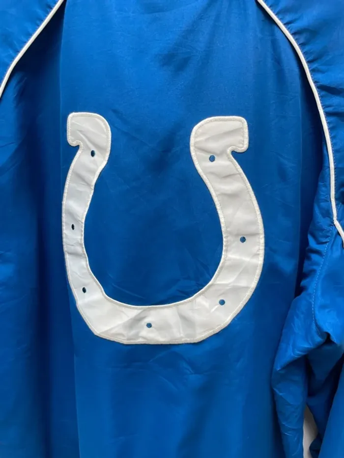 Rare jacket NFL Colts Indianapolis Blue White Mens - photo numéro 11