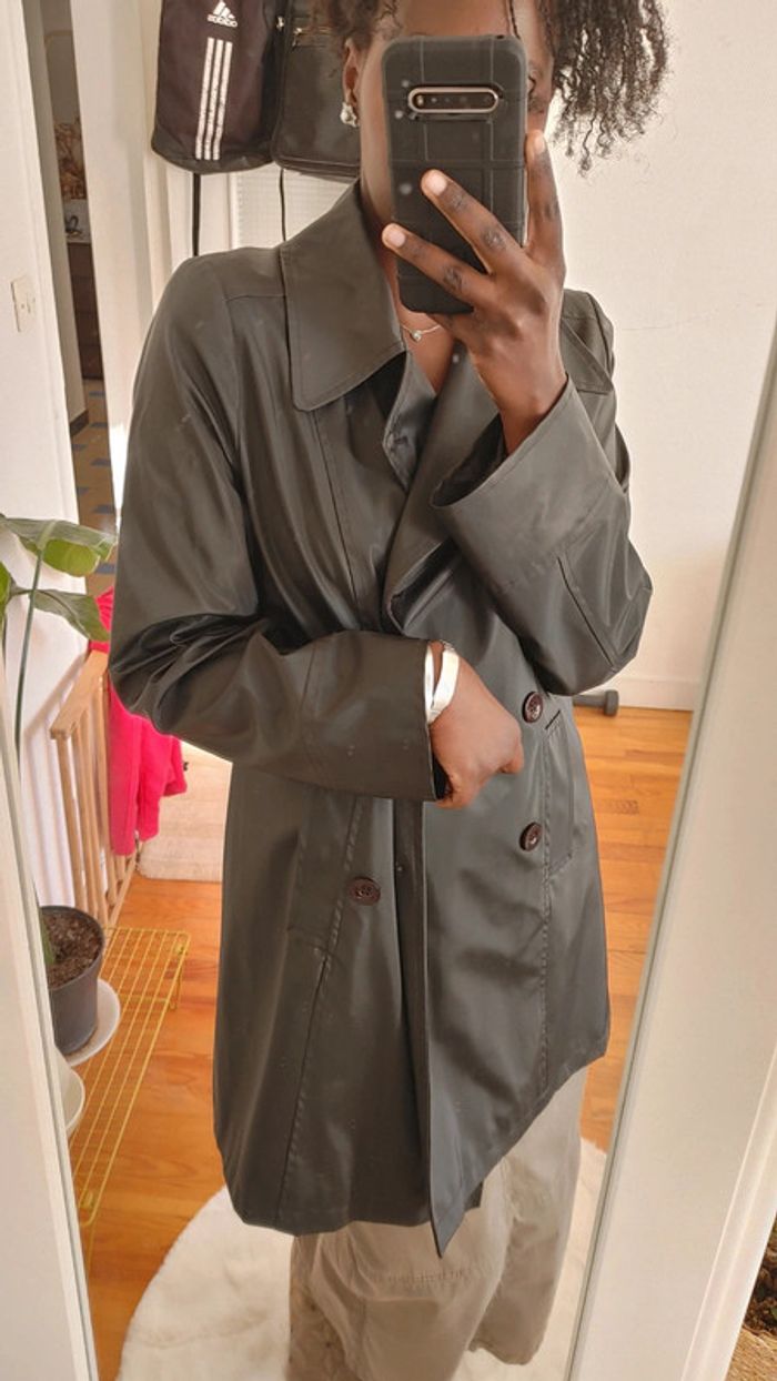 Manteau trench imperméable taille 38 40 M - photo numéro 2
