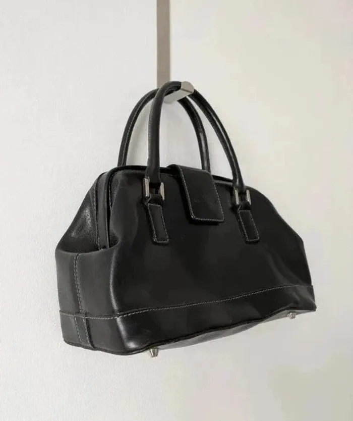 Sac à main noir vintage - Hexagona - photo numéro 3