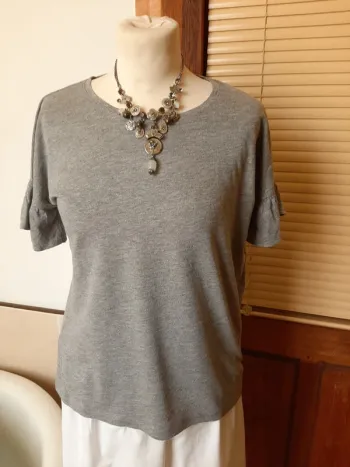 Tee-shirt gris femme Kiabi Taille M