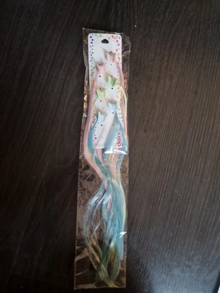 Barette claire's avec mèches cheveux