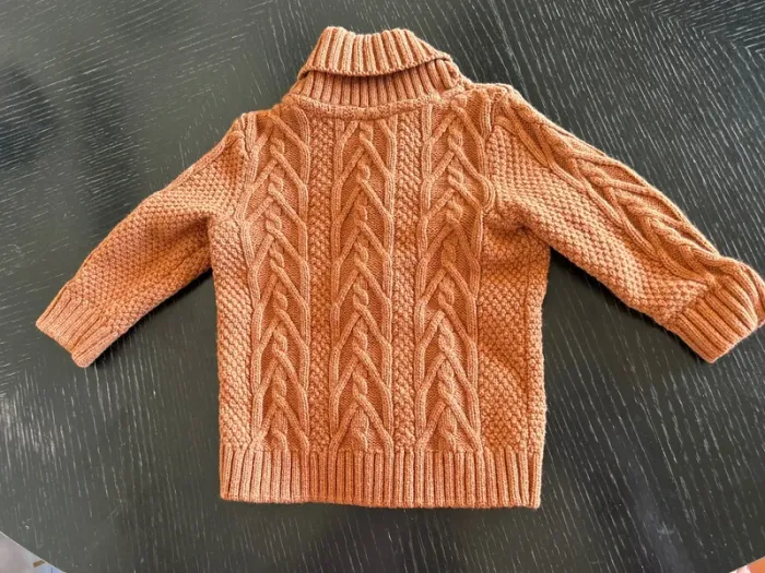 Gilet marron/caramel Orchestra bébé garçon - 9 mois - photo numéro 4