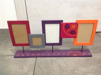 Cadre photos décoratif multi-vues sur pied