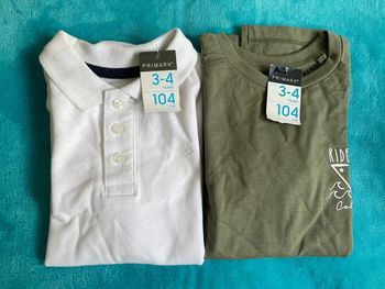 Lot polo primark 3/4 ans neuf