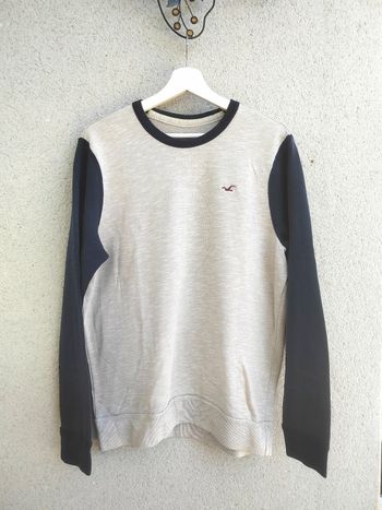 Pull vintage léger Hollister homme taille L – mode casual streetwear