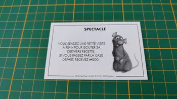 Carte spectacle petite visite à Remy pièce jeu de société Monopoly Disney éditions Hasbro #B94