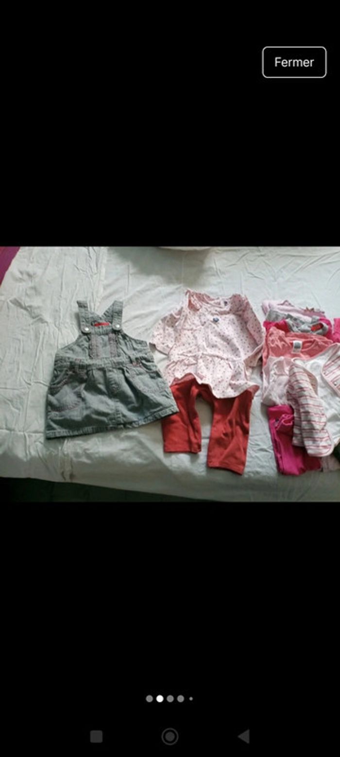 Lot de vêtements filles 9 mois printemps été - photo numéro 2