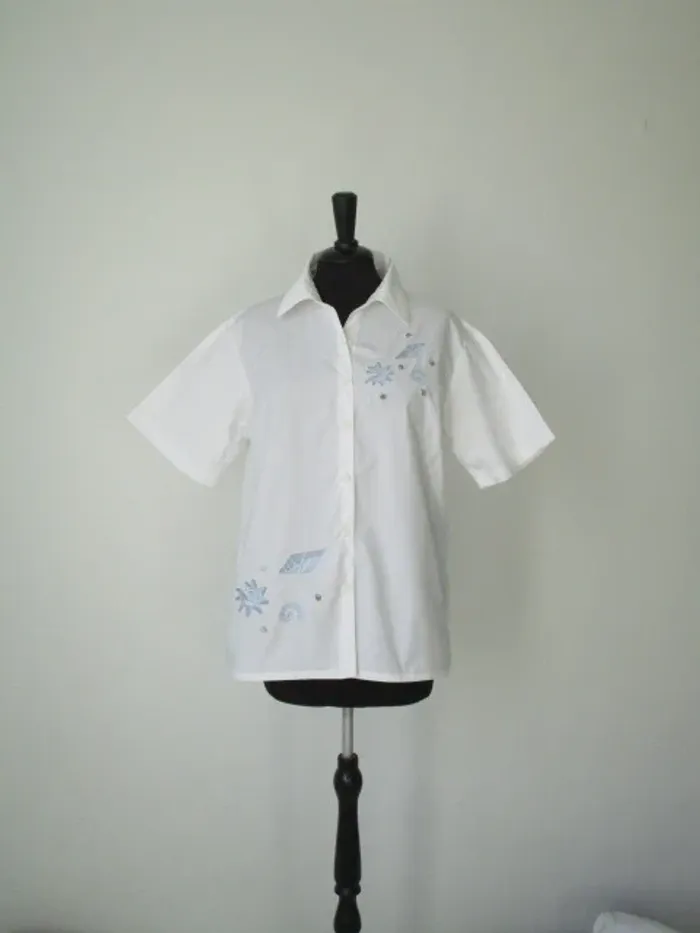 Chemise vintage coquillages 42