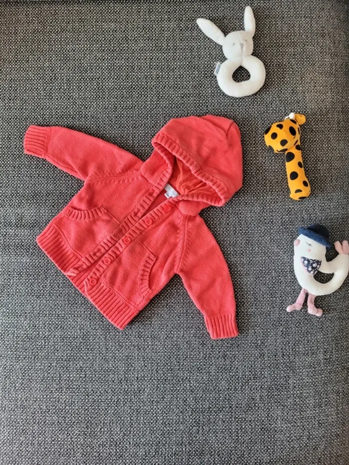 Gilet garçon en coton 3 mois - photo numéro 2