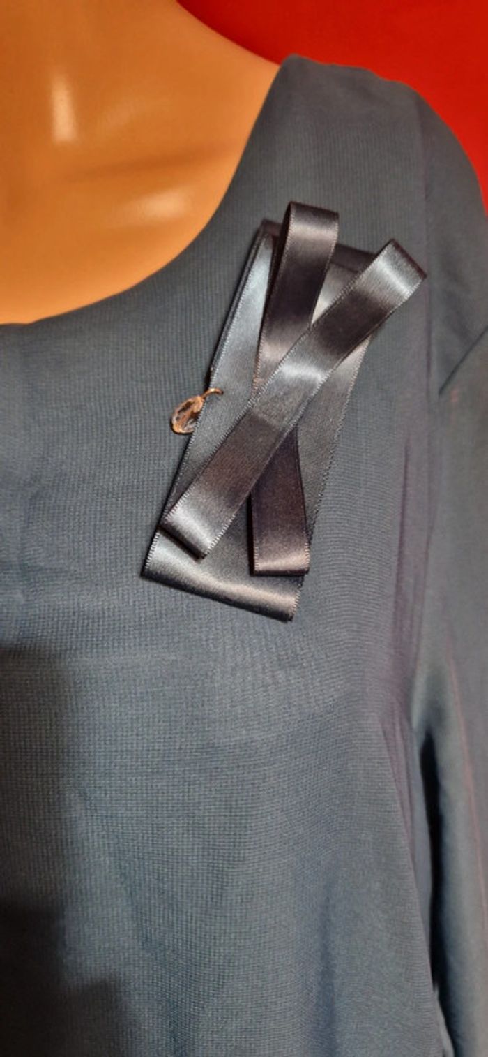 Robe de soirée vert bouteille taille 44 - photo numéro 4