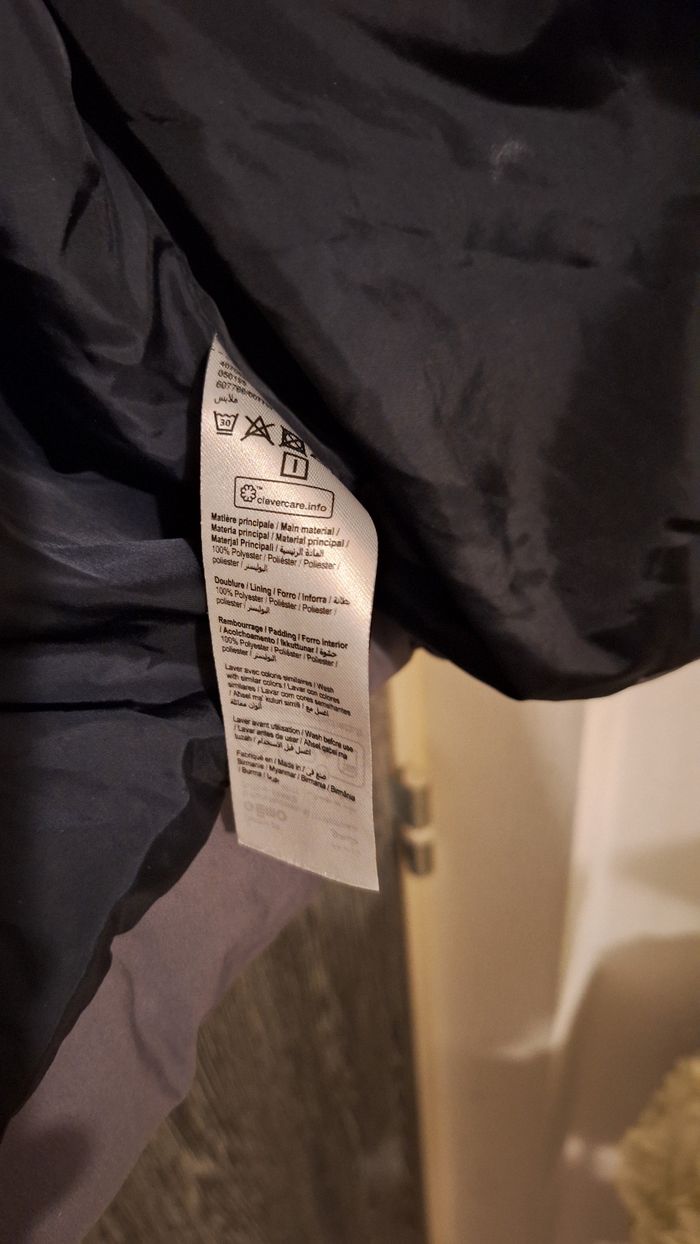 Doudoune épaisse tie and dye gris et noir - photo numéro 8