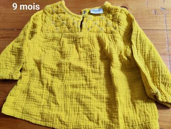Blouse jaune 9 m