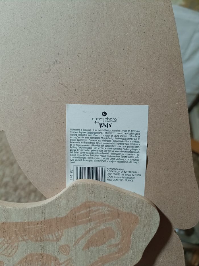 Metre mural enfant girafe - photo numéro 2