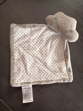 Doudou nuage gris