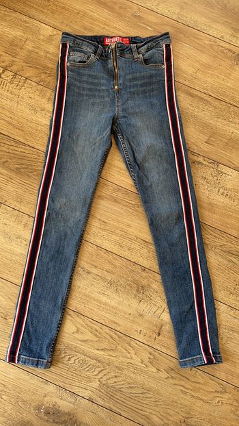 Pantalon jean slim taille haute fille / femme 34 Jennifer