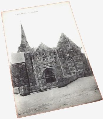 Carte postale ancienne Perros-Guirec (Côtes d' Armor) La Clarté La Chapelle