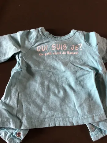 Tee shirt longues manches 62cm tape à l œil