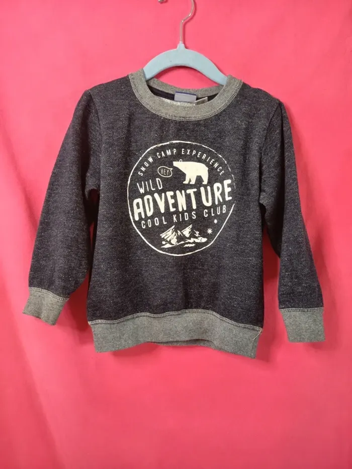 Sweat enfant manches longues Marque Lupilu (E029)