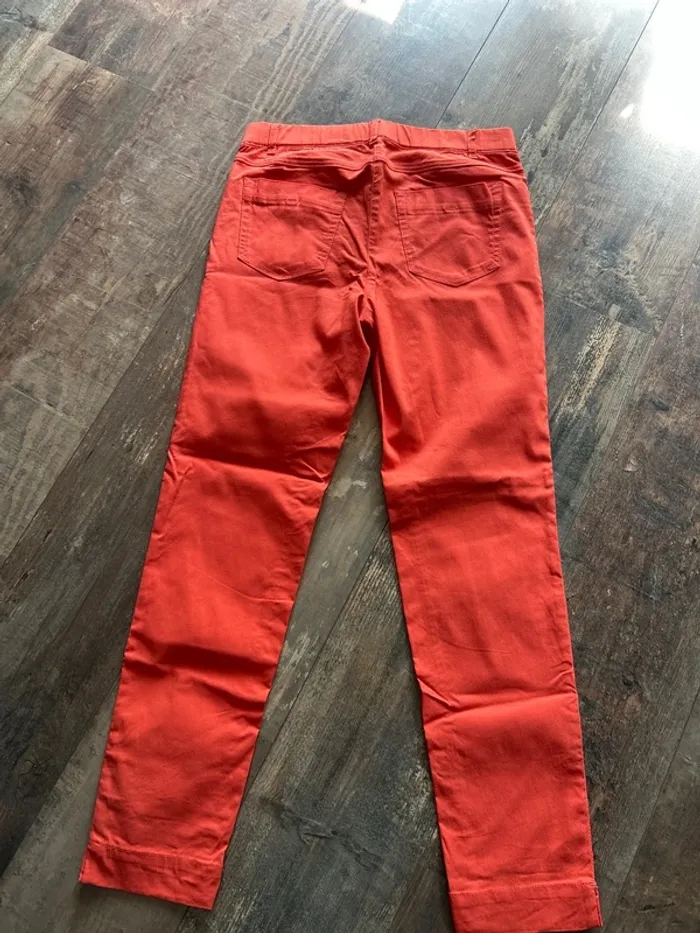 Pantalon taille élastique orange jamais porté - photo numéro 5